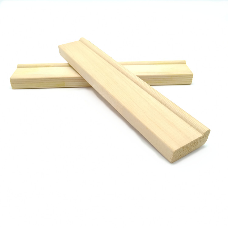 Standard stretcher bar 3/4 with Round arc 3m length raw moulding , picture frame moulding