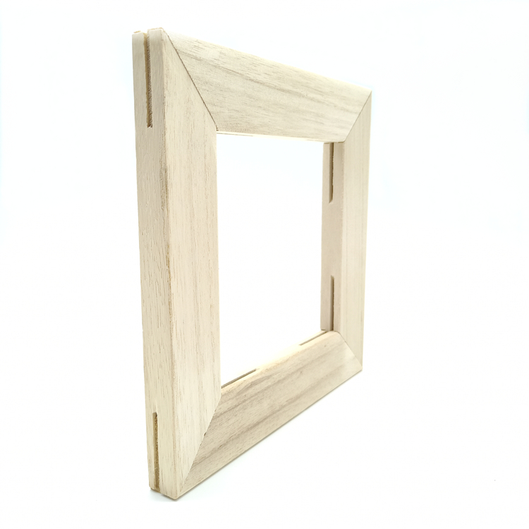 18mm*38mm pualownia wood <a href=https://www.stretcherbarfactory.com/Assembled-Frame.html target='_blank'>Canvas Frame</a> with tongue and groove