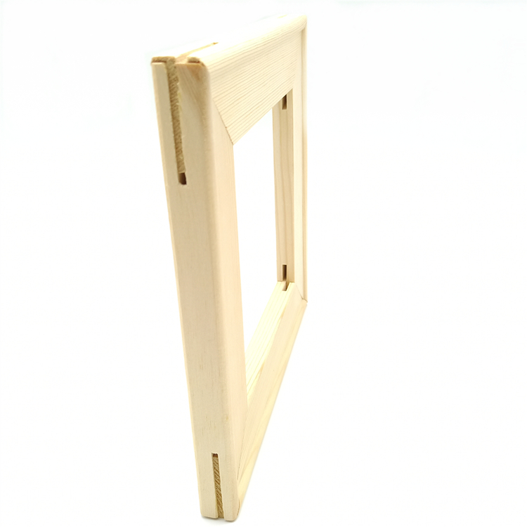  18mm*38mm double side round edge <a href=https://www.stretcherbarfactory.com/Assembled-Frame.html target='_blank'>Canvas Frame</a> with tongue and groove 