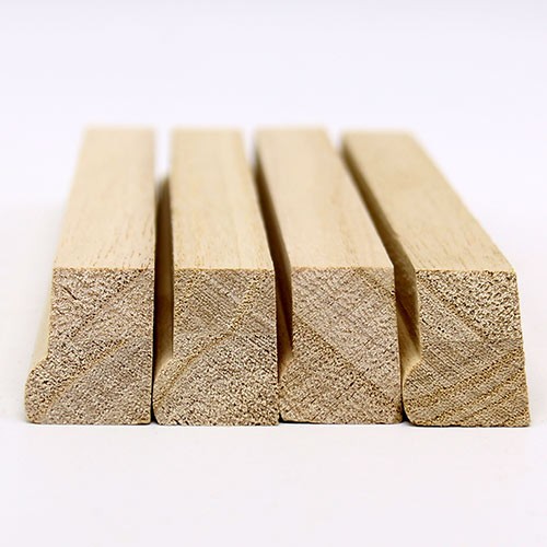 45 ° Cutted Beveled Edge Paulownia Stretcher Bar 20mm thickness